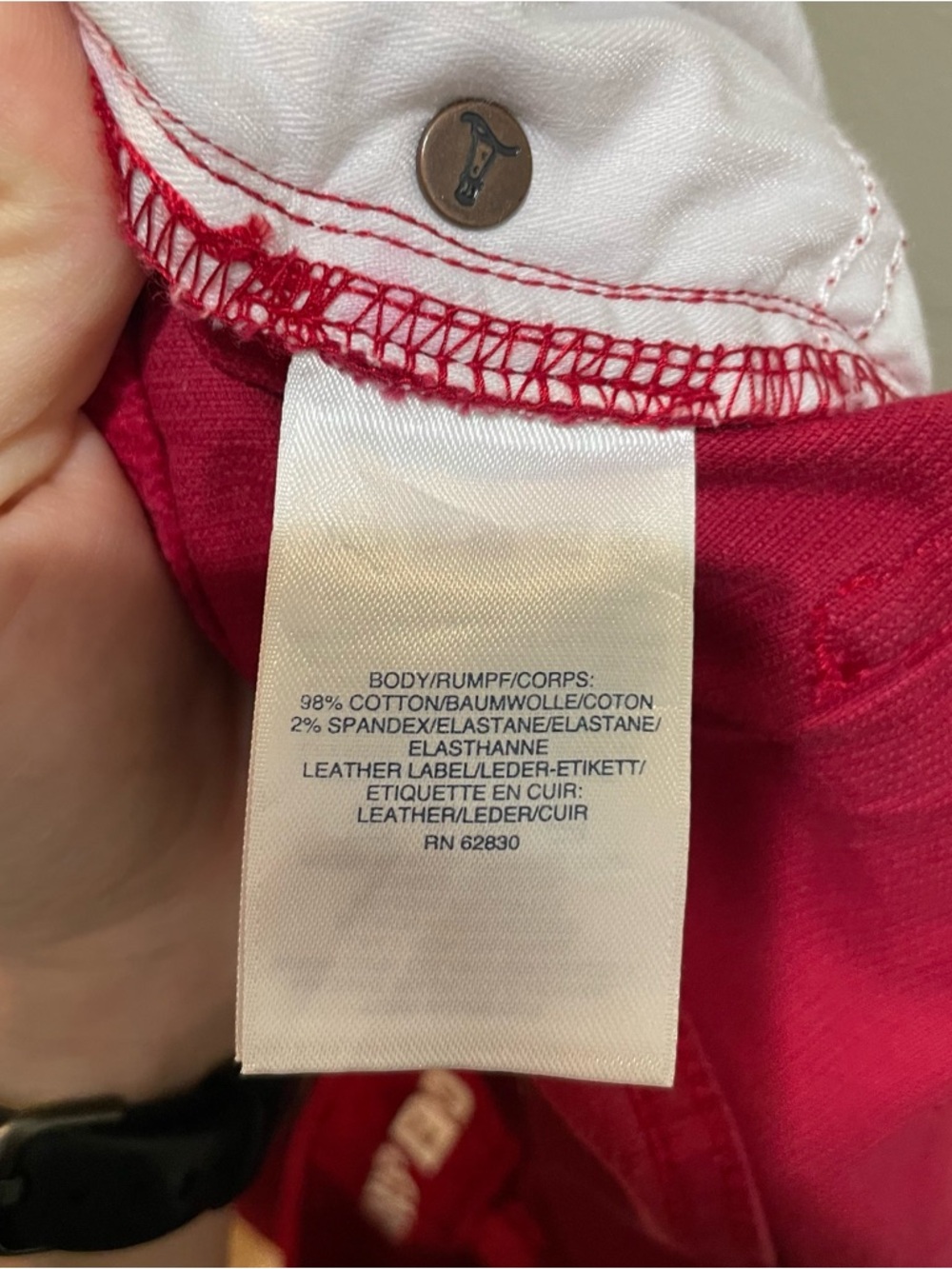 Lands’ End Mid Rise Straight Leg Corduroy Pants Red Women’s Plus Size 18 NWT - Picture 5 of 6